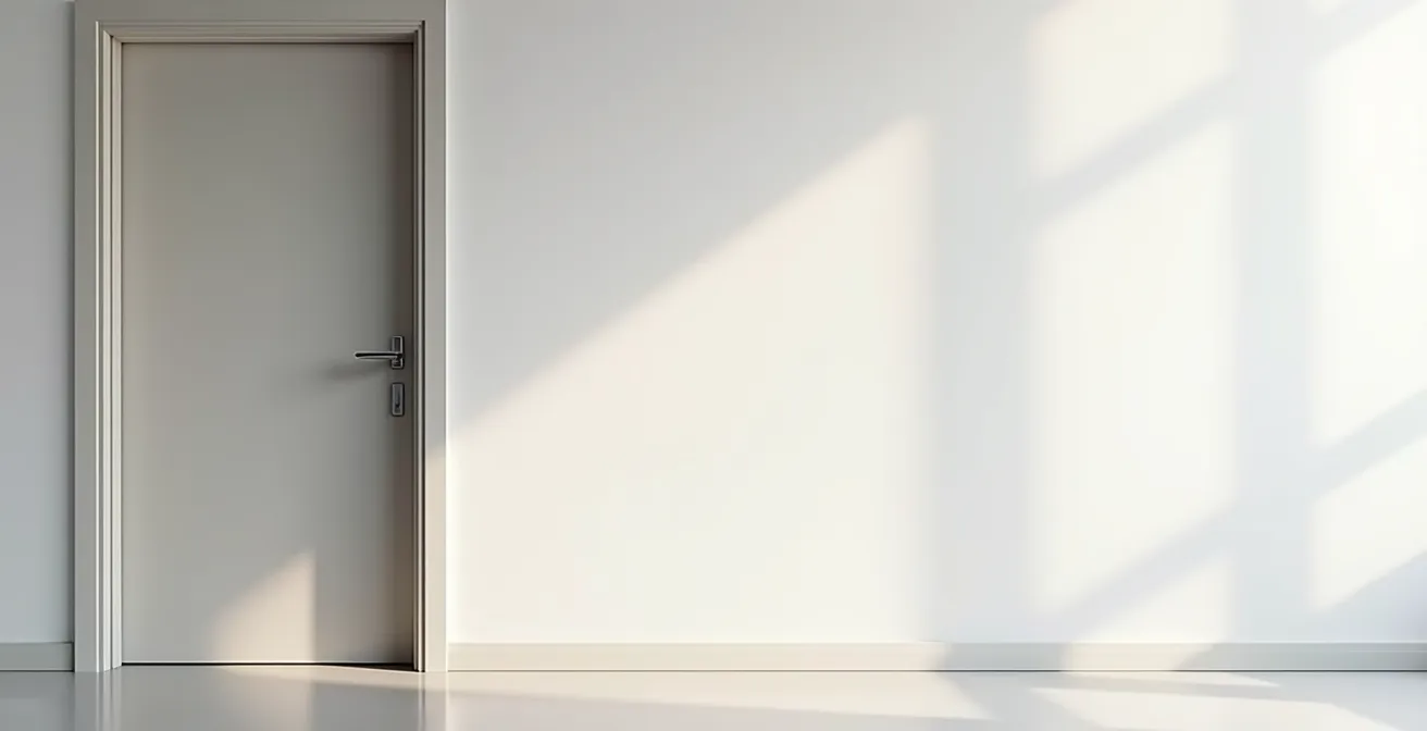 Vue d'ensemble du système de sécurité complet d'une porte